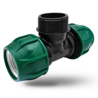 Тройник компрессионный Poelsan 25 x ½" x 25 с наружной резьбой