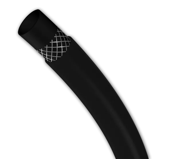 Шланг ПВХ поливочный армированный Родничок-Люкс 5/8" 25м (черный)