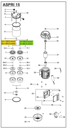 Espa ASPRI 15 R 3M PRESSDRIVE