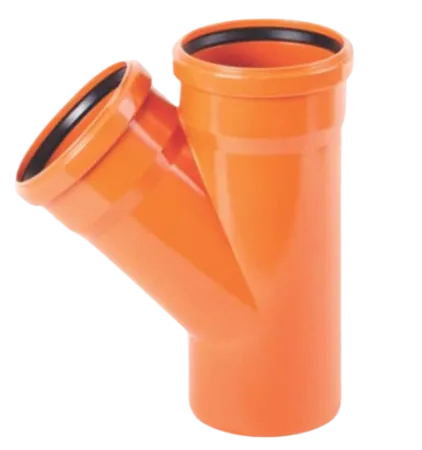 Тройник канализационный НПВХ ХИМКОР DN110х110 а45*