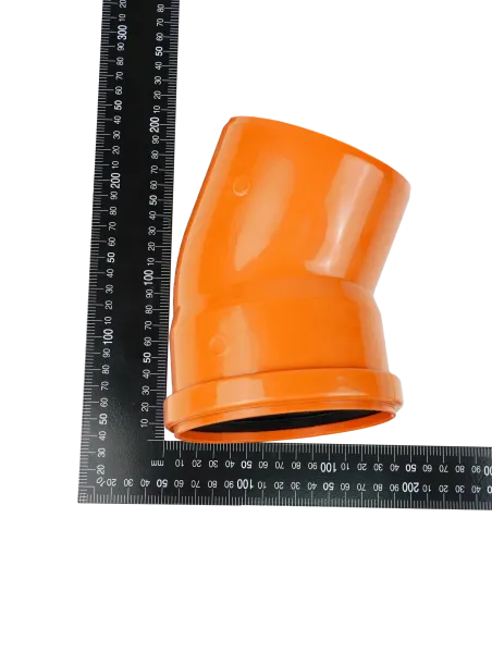 Отвод канализационный VALFEX 30 градусов 110 мм (оранжевый)