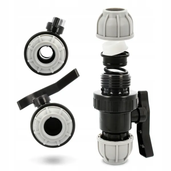 Кран шаровый компрессионный BRADAS КРБ-10 50 х 50