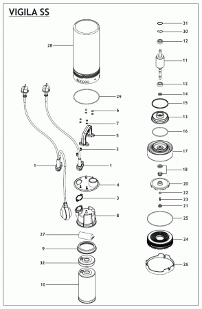 Дренажный насос ESPA VIGILA SS M A